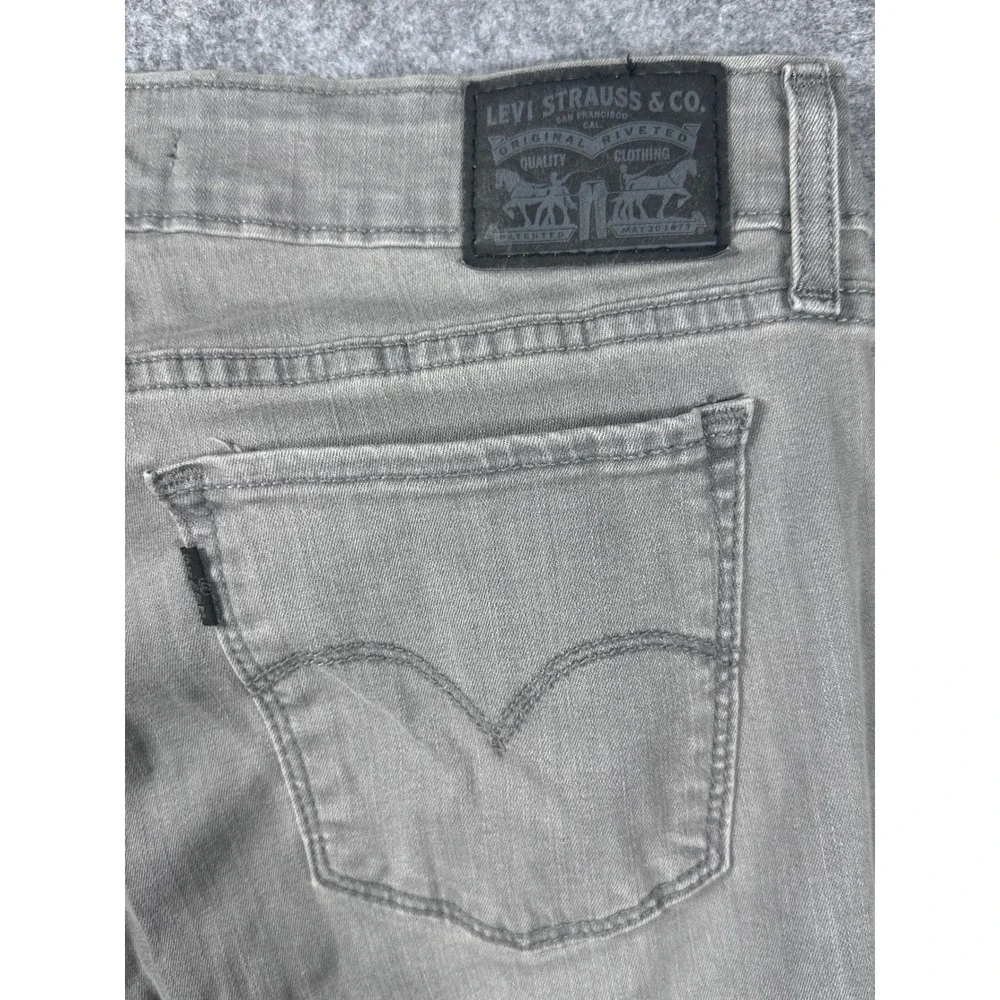 Levi Strauss 711 Skinny Jeans Mens‎ 30 Grey Denim Pants 711-0000